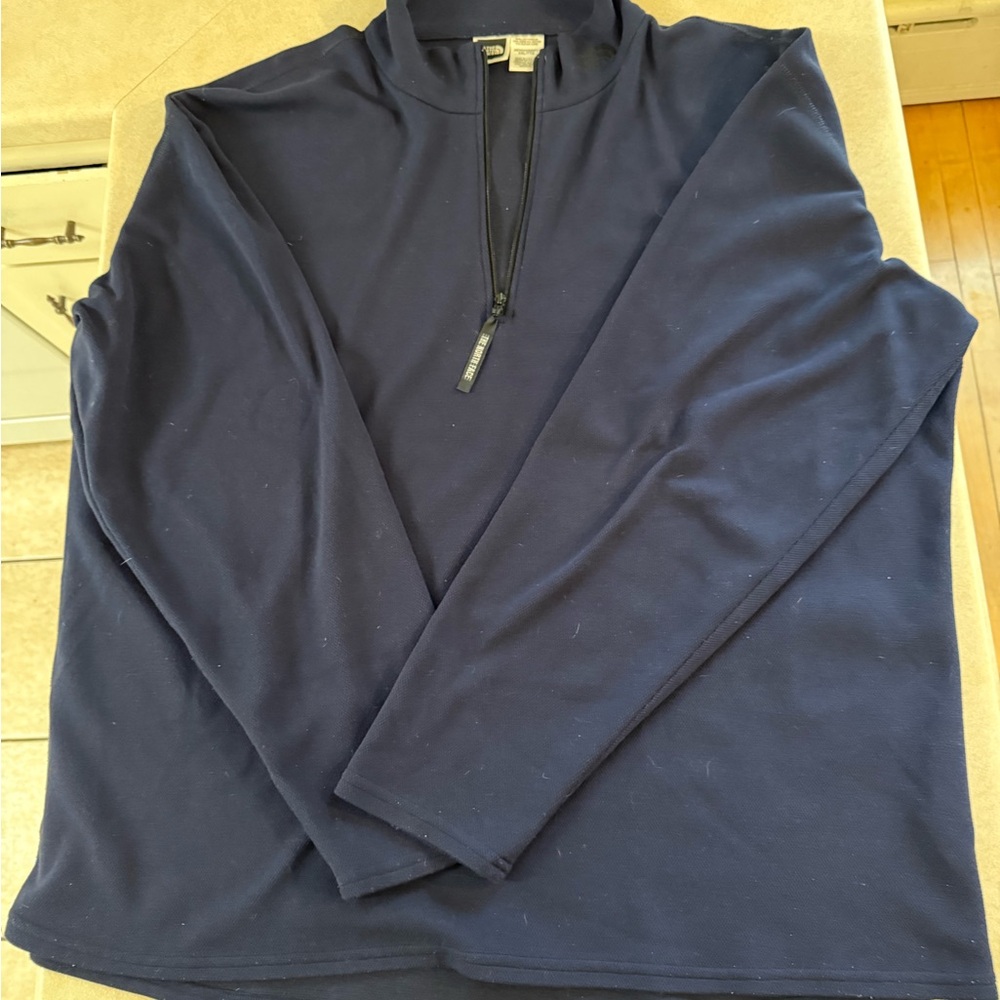 The North Face Men's Dark Blue Zip-Up Sweater XXL